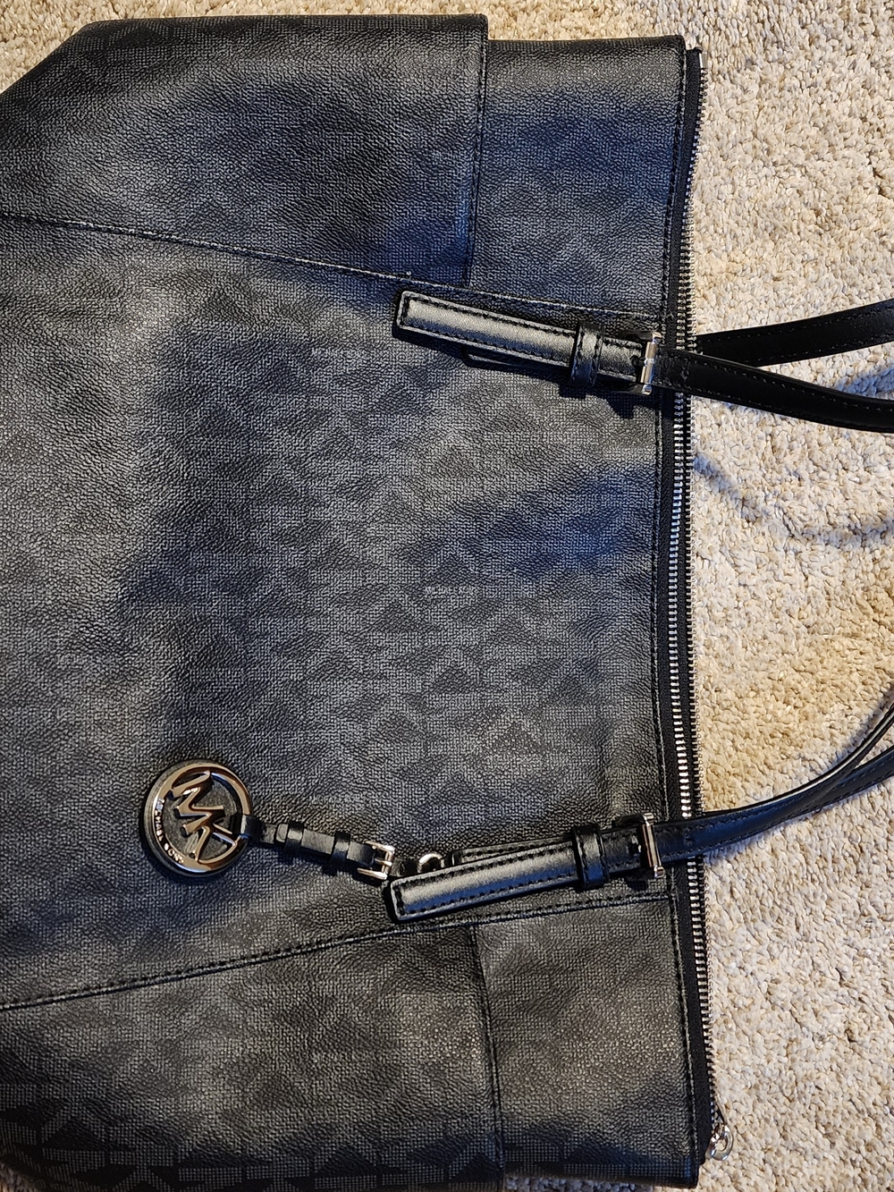 Michael Kors Black Logo Tote Bag